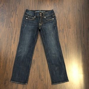 American Eagle jeans artist crop stretch size 00